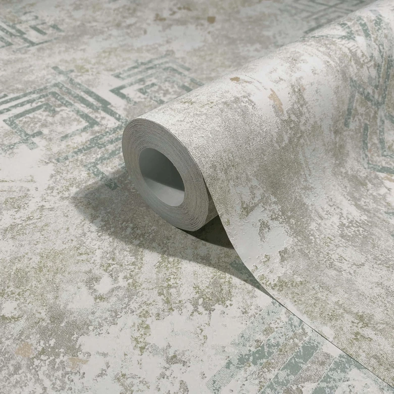 Vliestapete Betonoptik Grafisch Modern in Grau 