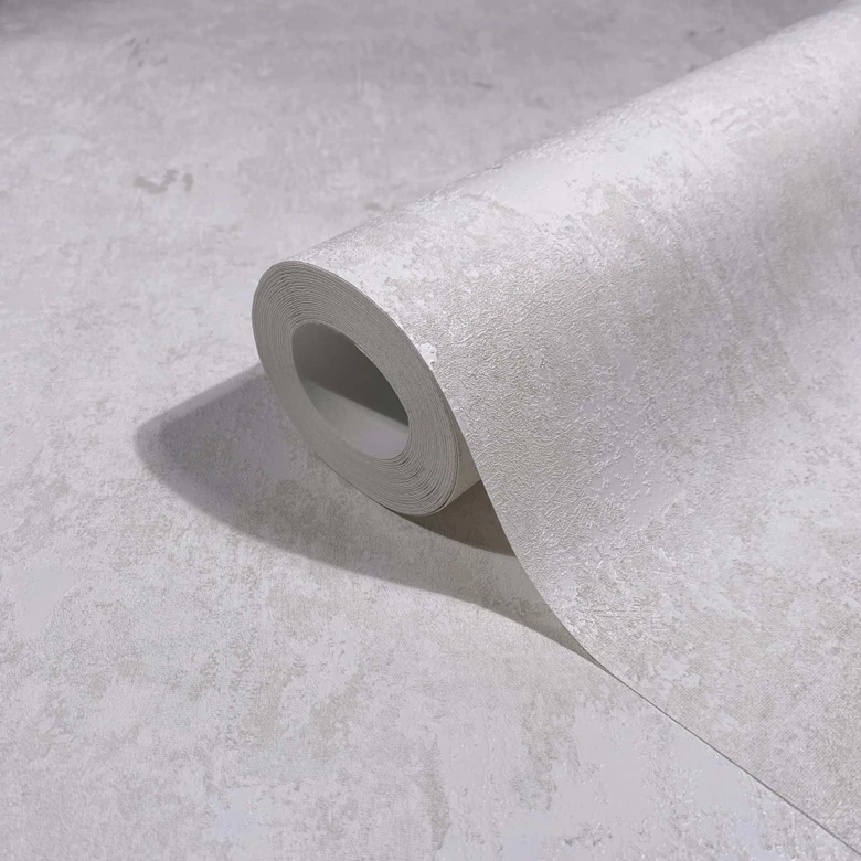 Vliesbehang betonlook textuur modern in wit 