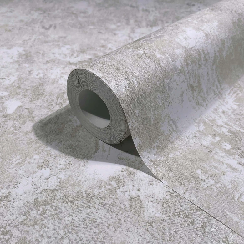 Vliestapete Betonoptik Struktur Modern in Grau 