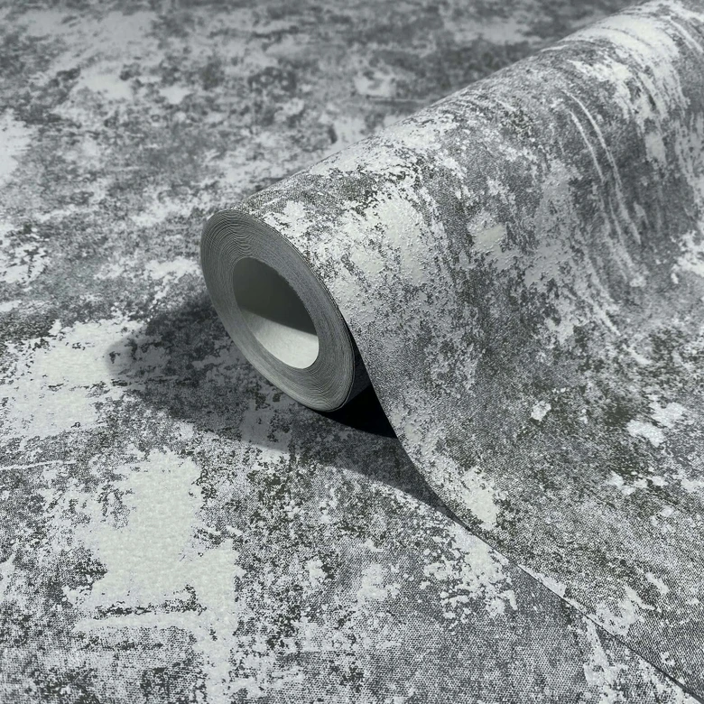 Vliestapete Betonoptik Struktur Modern in Grau 