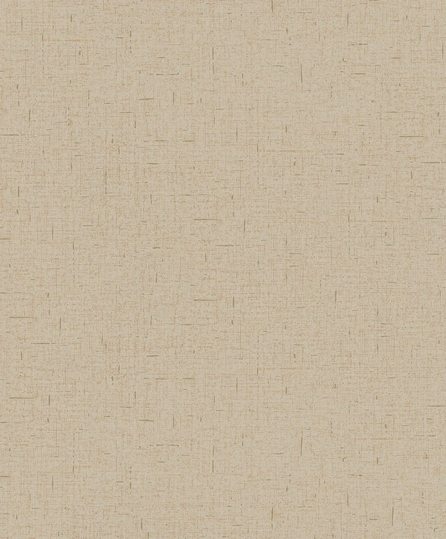 Non-woven wallpaper in a slightly shiny texture, beige plain 