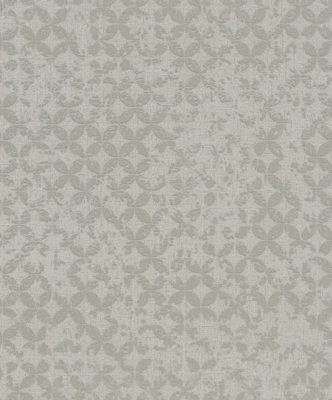 Vliestapete in Sterne ornamentaler Stil grau Grafisch 