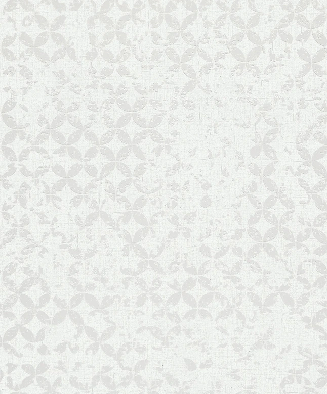 Vliestapete mit Sterne ornamentaler Stil weiß Grafisch 
