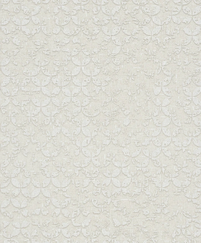 vliesbehang met sterren ornament stijl beige grafisch 