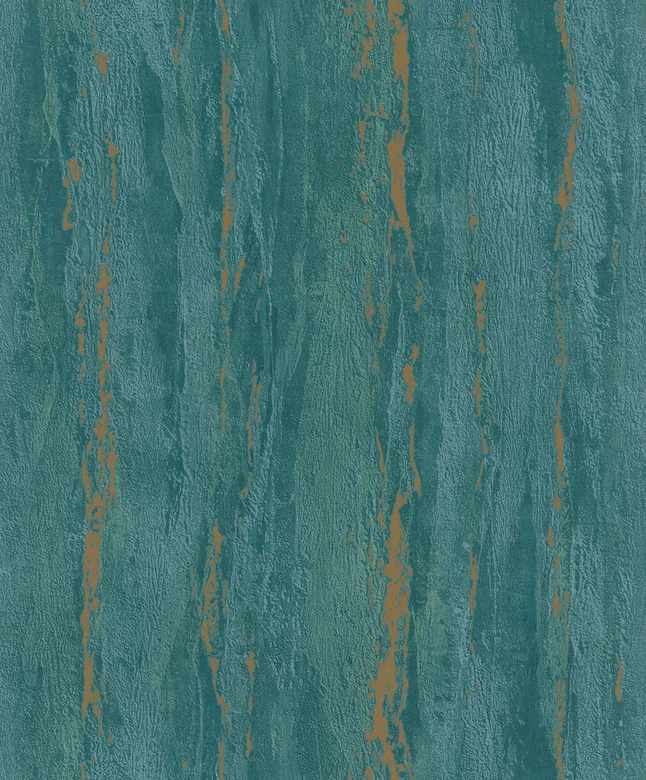 Tapeta z włókniny o błyszczącej, gruboziarnistej fakturze o wyglądzie zielonego tynku 