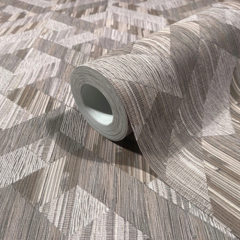 Vliestapete 3D-Optik Holzoptik Landhaus matt in Grau Braun 