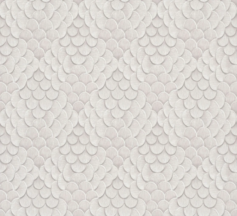Vliestapete Blumen, 3D-Optik Geometrisch matt in Grau - Papis Loveday 