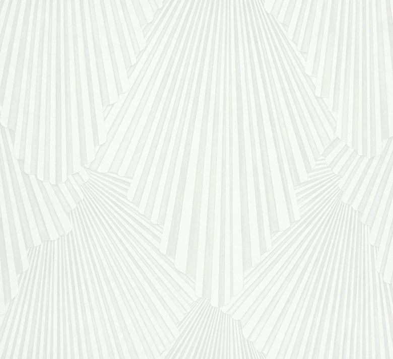 Vliestapete 3D-Optik, Streifen Grafisch Geometrisch in Weiß - Papis Loveday 