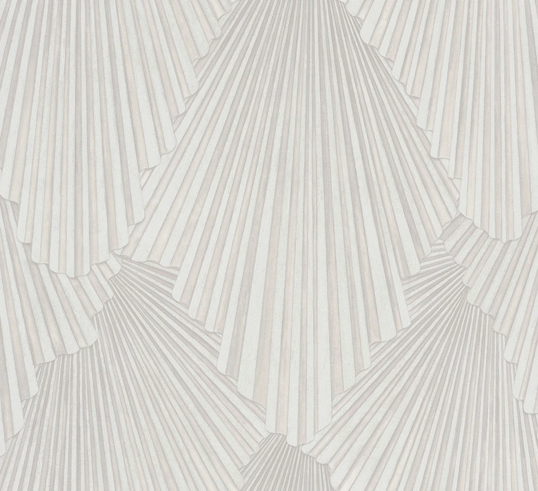 Vliestapete 3D-Optik, Streifen Grafisch Geometrisch in Beige - Papis Loveday  
