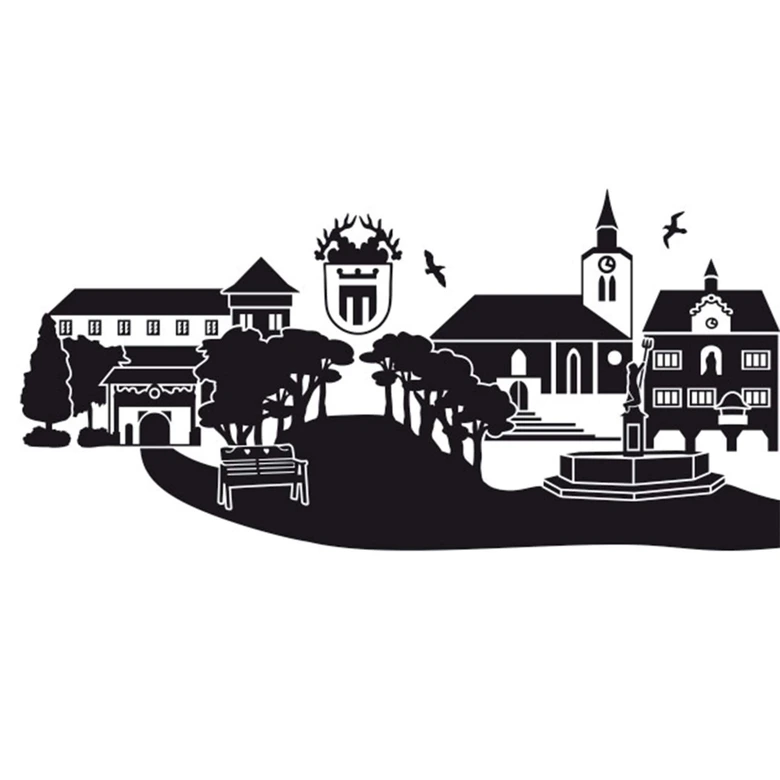 Wandtattoo Tübingen Skyline 