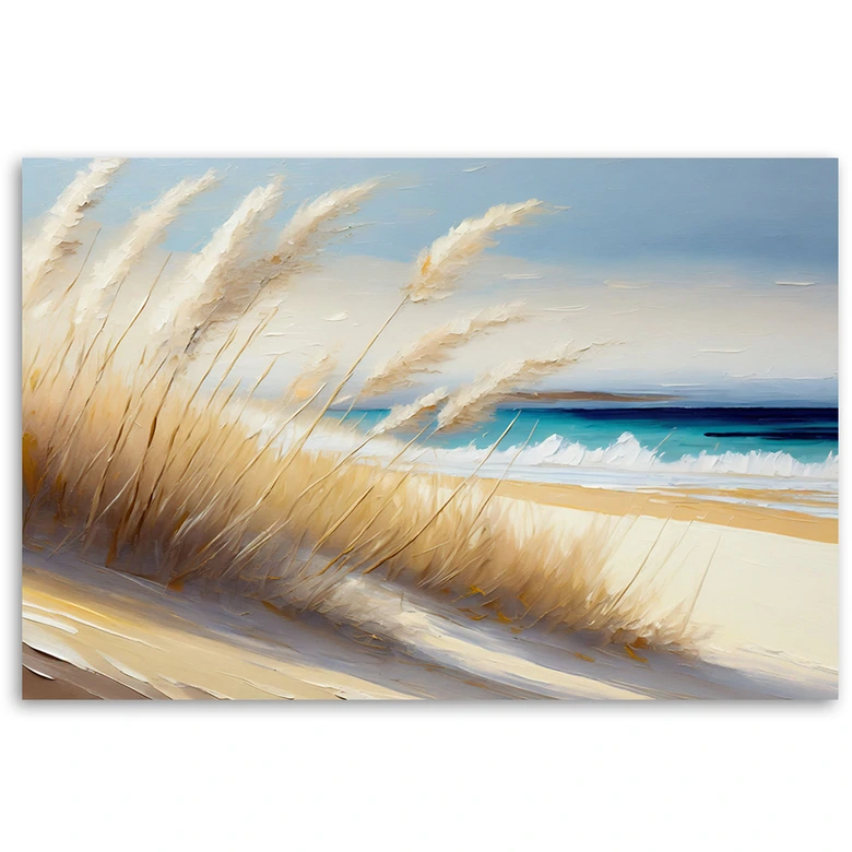 Leinwandbild, Strand Meeresdünen 