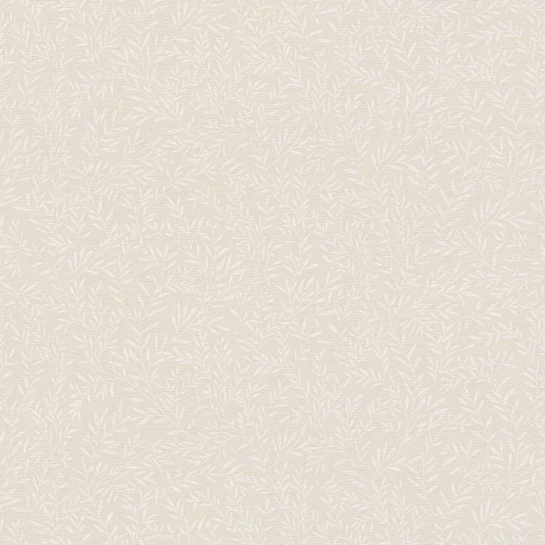 Papier peint Floral beige blanc - papier peint intissé maison de campagne A.S. Création - mat et légèrement structuré 