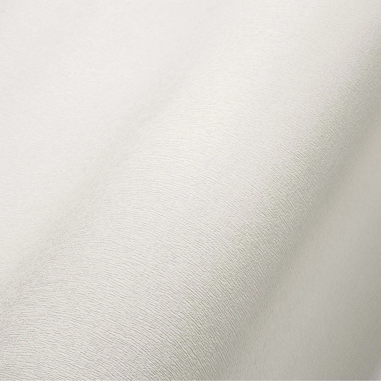 Papel pintado blanco unicolor moderno liso no tejido para salón, dormitorio 