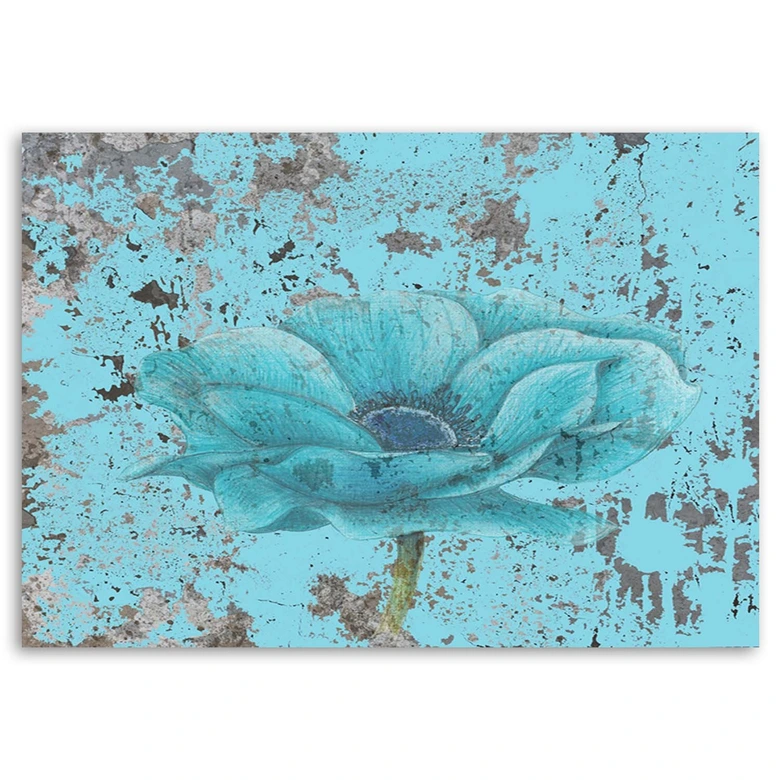 Leinwandbild, Retro-Meeresblume 