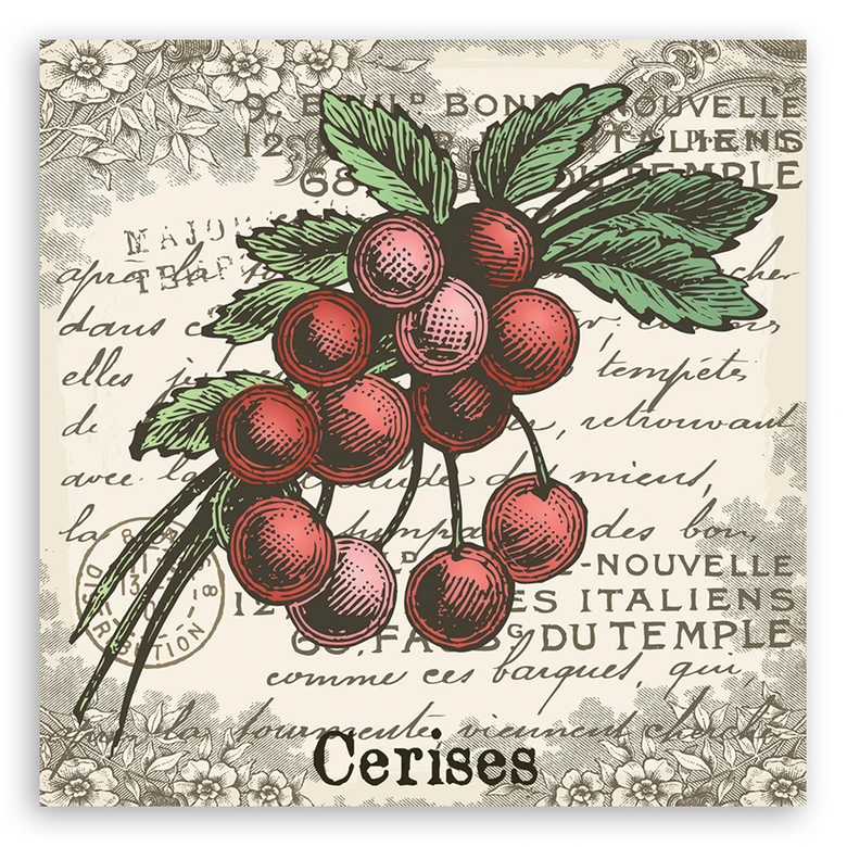 Leinwandbild, Vintage Cherry 