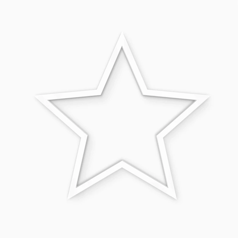 Dekobuchstabe 3D Stern 02 