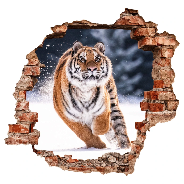 3D Muursticker van Duijn - Tijger 