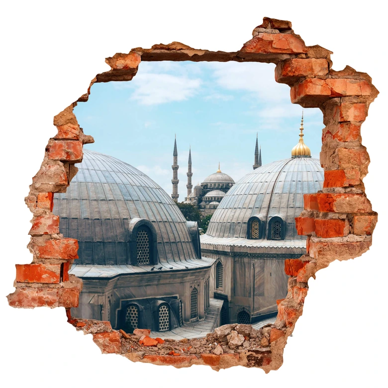 3D Wandtattoo Über den Dächern von Istanbul 