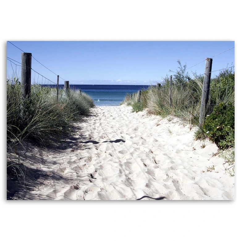 Leinwandbild, Strand Dünen Landschaft 