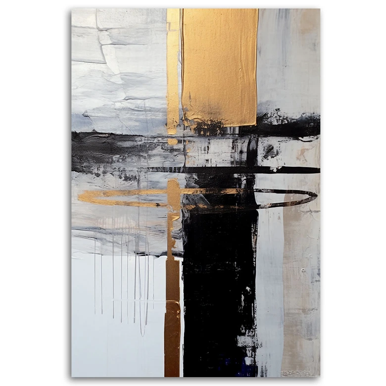 Canvas, gouden glamour abstractie 