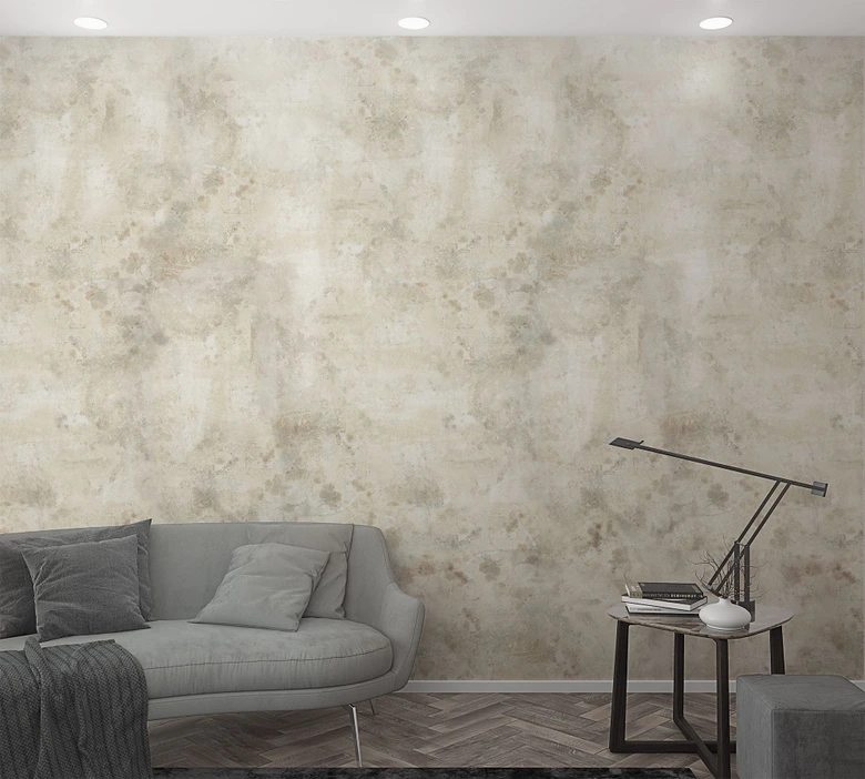 Marmer en steen motief behang Greige, steen effect 2,70 x 1,59 m 