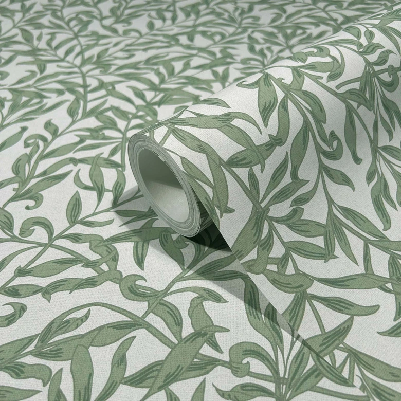 Vliestapete Blätter, Blattmotiv Floral Natur in Grün 