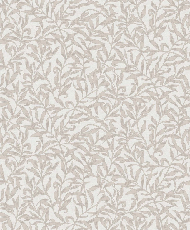 Vliestapete Blätter, Blattmotiv Floral Natur in Beige 