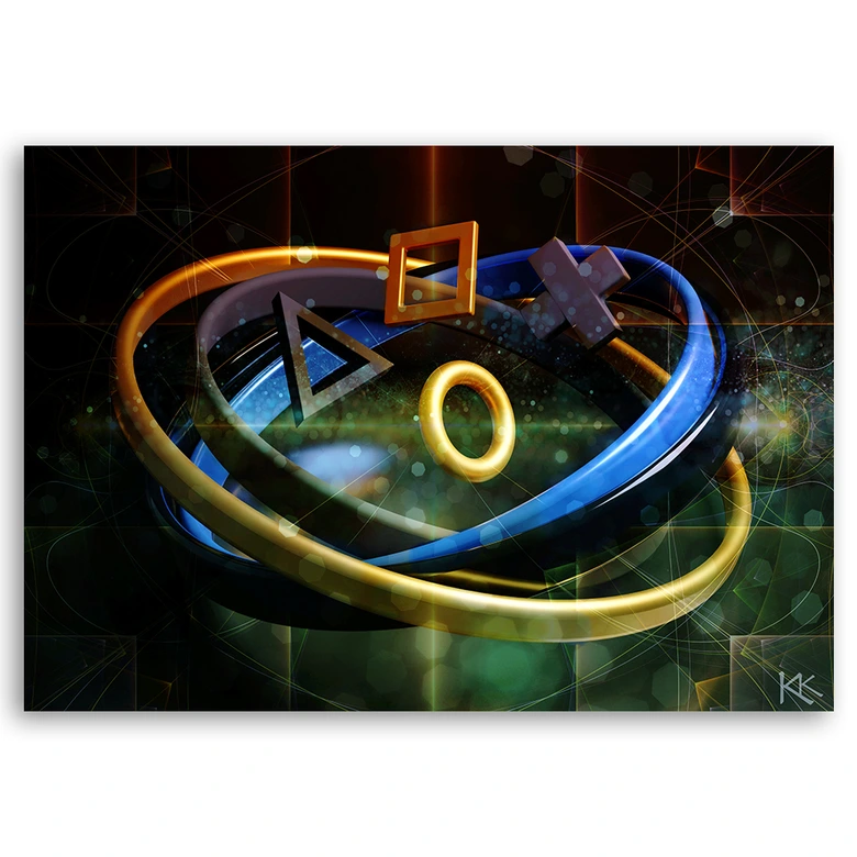Leinwandbild, Controller Spiele 