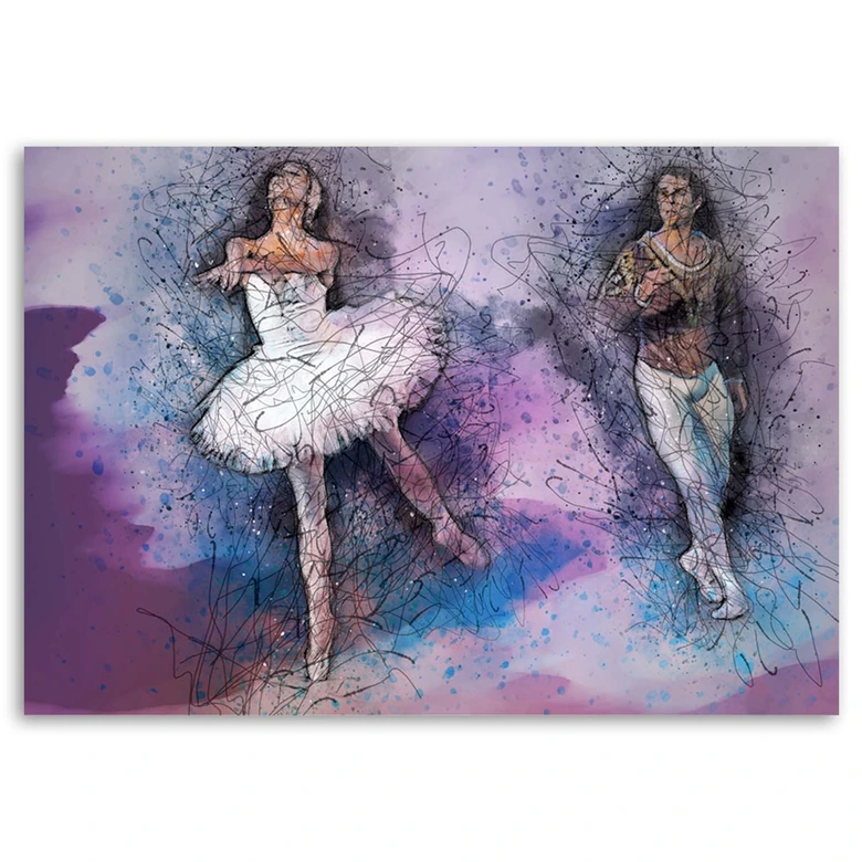 Leinwandbild, Paar tanzt das Ballett 