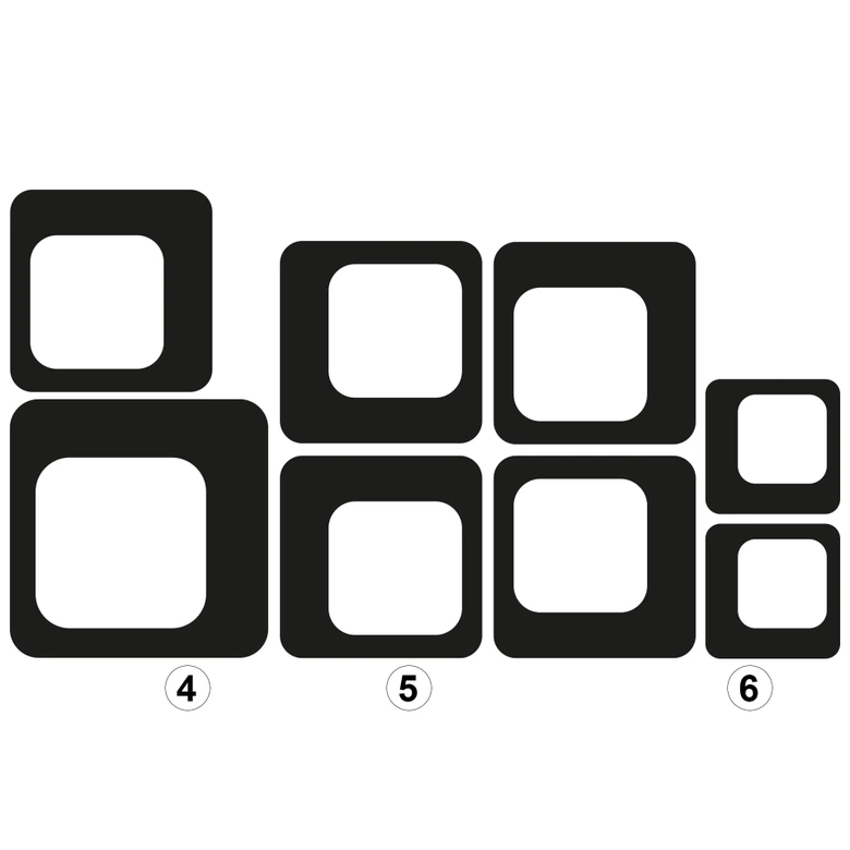 Sticker mural - Cubes rétro bicolores 