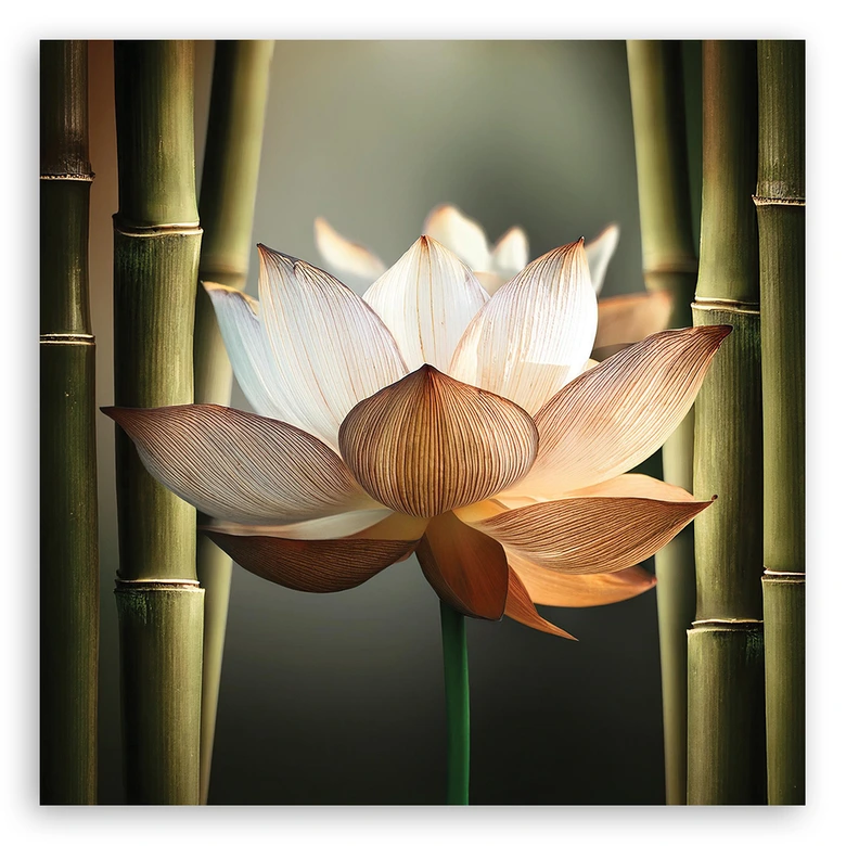 Leinwandbild Blume Zen-Bambus 