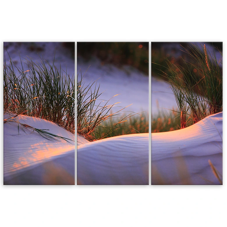 3 stykke lærredstryk, Sand Sea Beach 