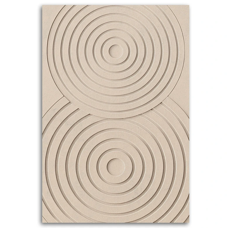 Leinwandbild, Sand Kreise 
