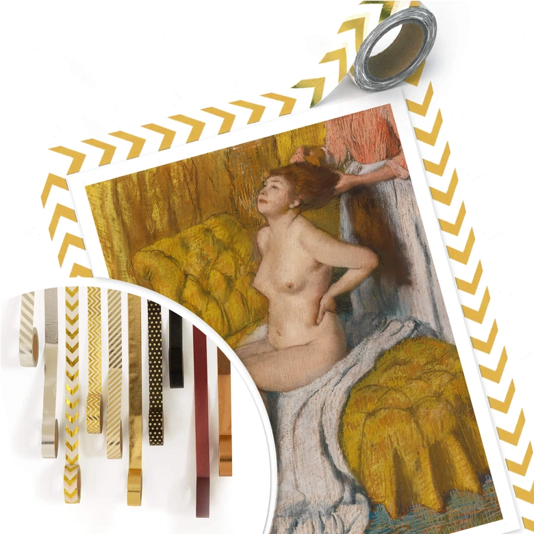 Poster Degas - Eine Frau bekommt ihr Haar gebunden 