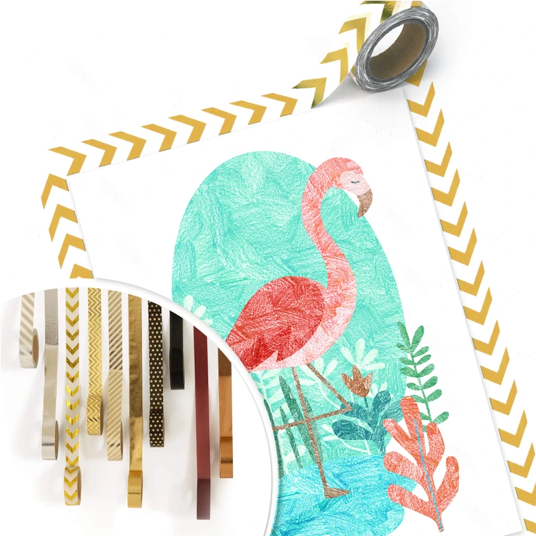 Poster Goed Blauw - Der Flamingo 
