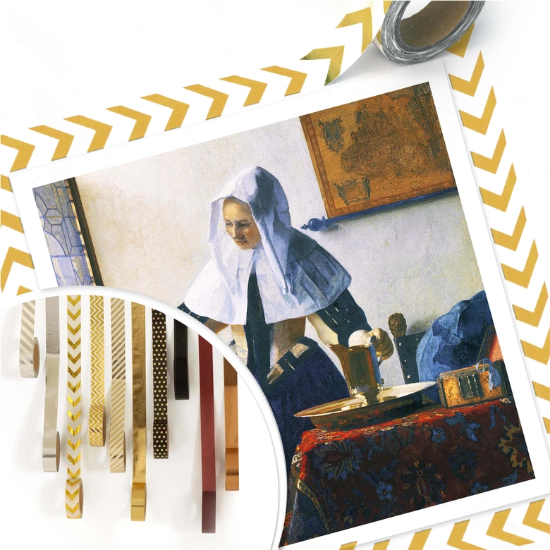 Poster Vermeer - Jeune femme avec la carafe d’eau 