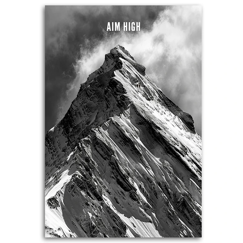 Leinwandbild Berge wollen hoch hinaus 