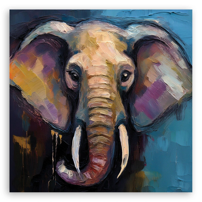 Leinwandbild Elefant Tiere Afrika 