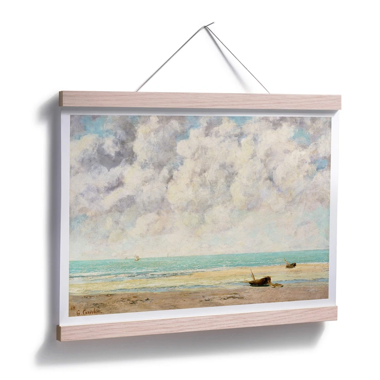 Poster Courbet - Die ruhige See 