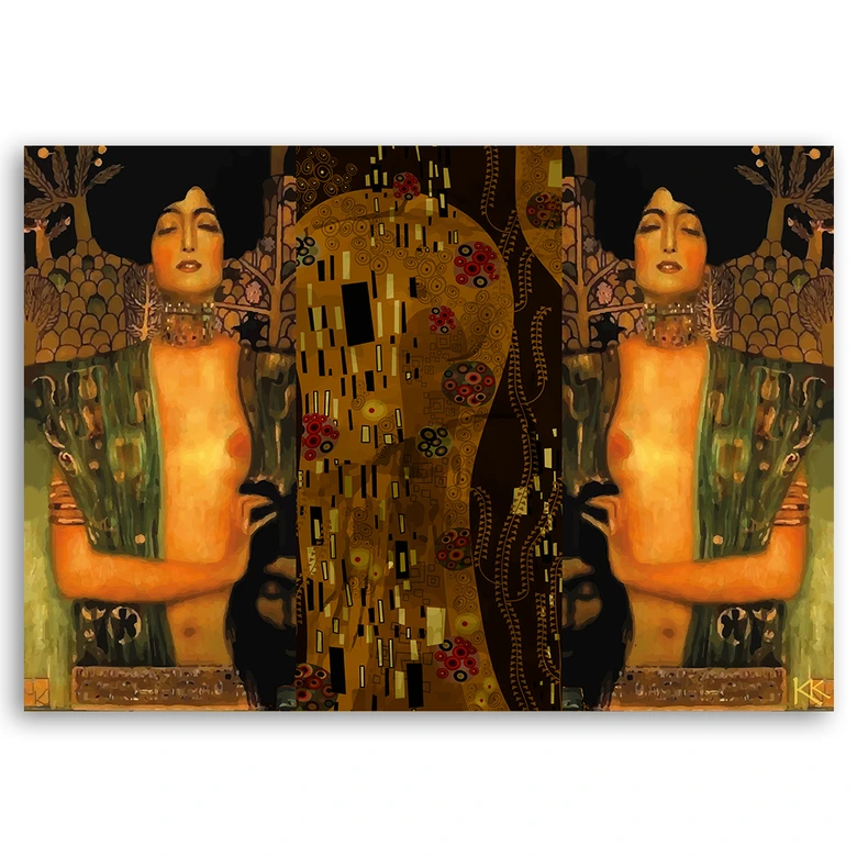 Leinwandbild, Judith und Holofernes Gustav Klimt 