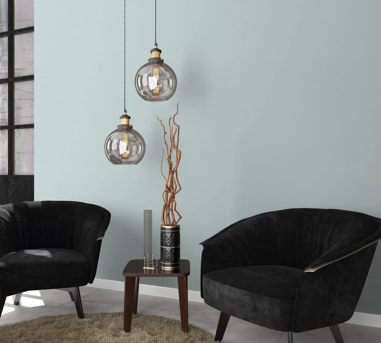 Vliestapete Struktur Uni Klassisch in Blau  