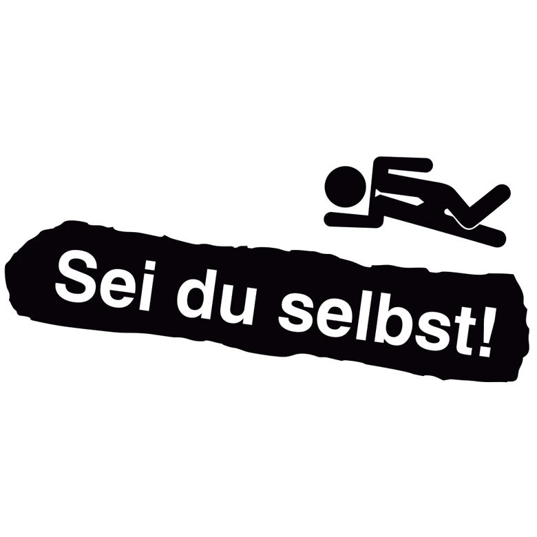 Wandtattoo Sei du selbst... 01 (2-farbig) 