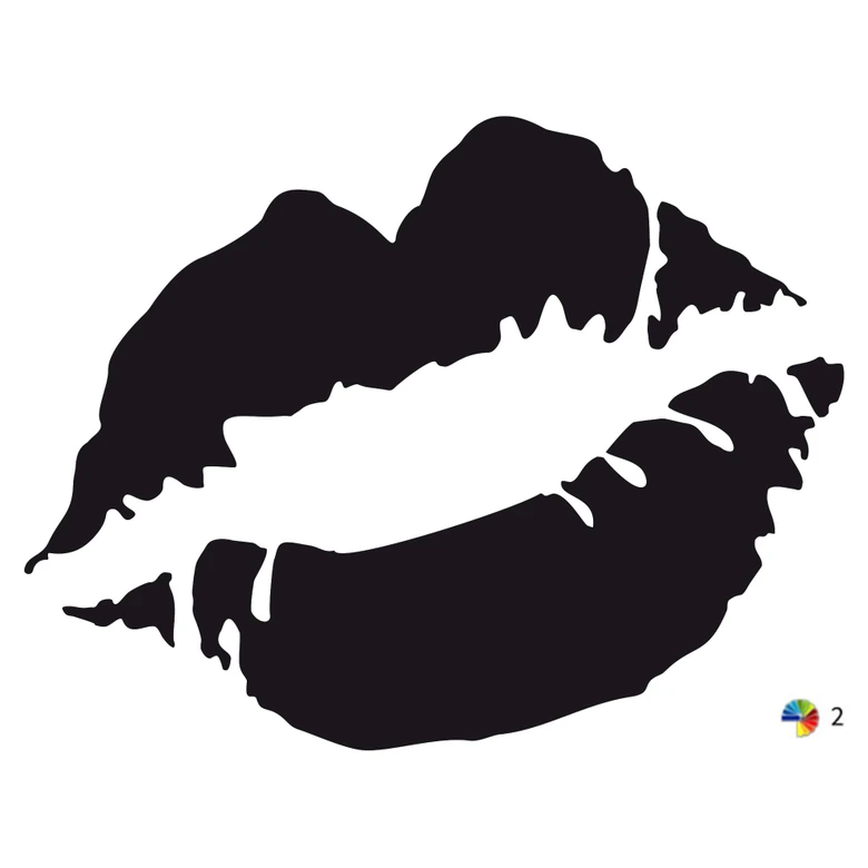 Kiss me (2-colours) Wall sticker 