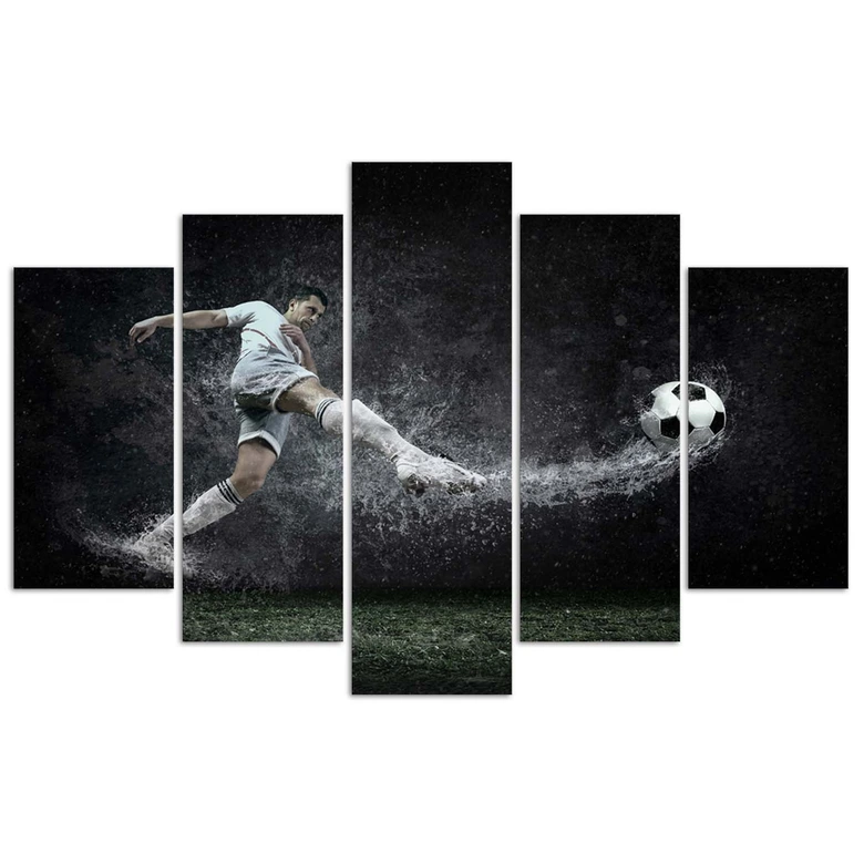 Tableau sur toile 5 pièces, Football Sports Stadium 
