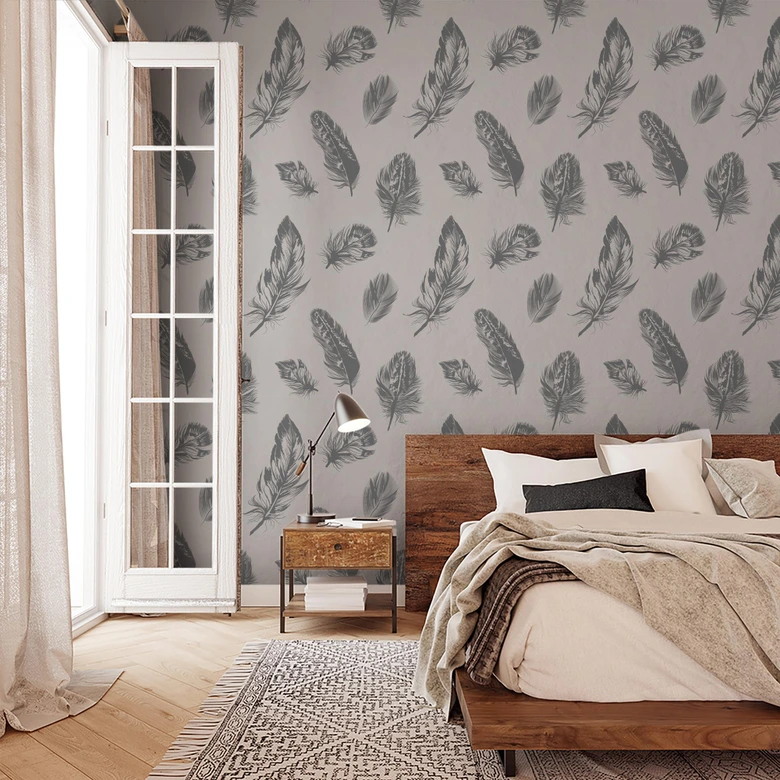 Vliestapete Grafisch Modern in Weiß  
