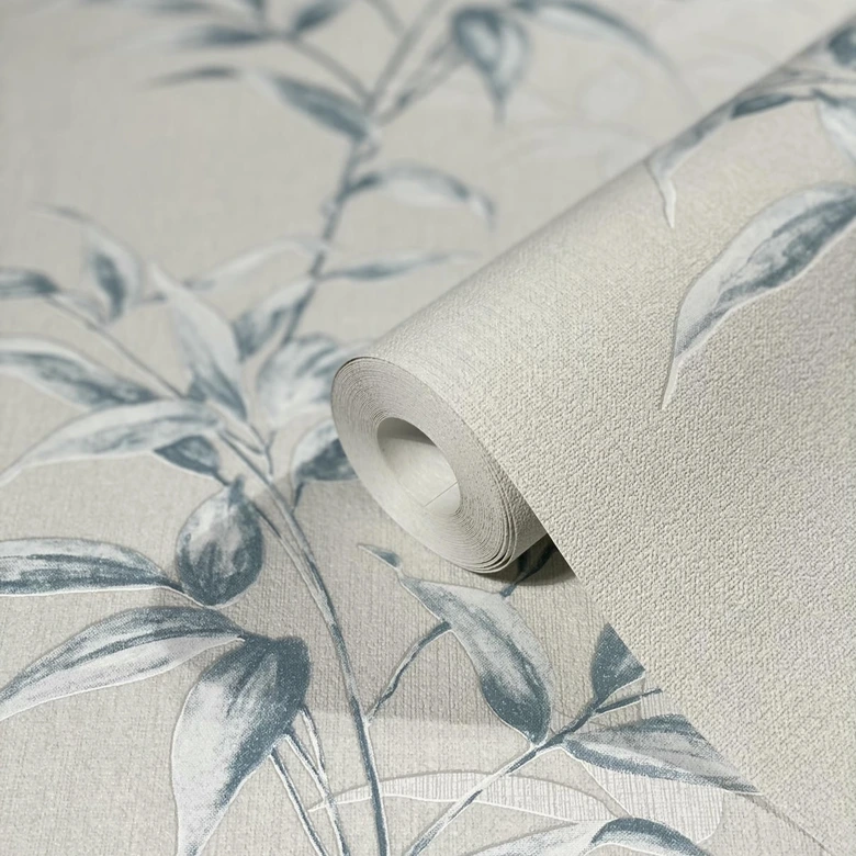 Vliestapete Floral Modern in Greige  
