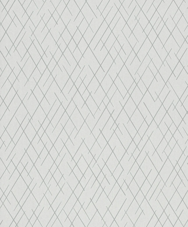 Vliestapete mit geometrischen Rauten grau, beige Grafisch 
