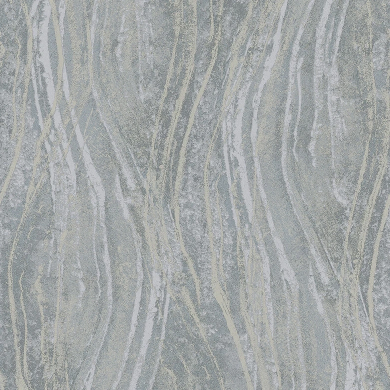 Vliestapete Beton, Wellen Grafisch Modern in Grau 