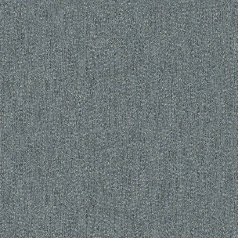 Papel pintado no tejido liso, textil liso clásico en azul 