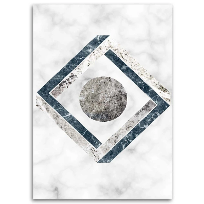 Canvasbillede, abstrakt geometri 